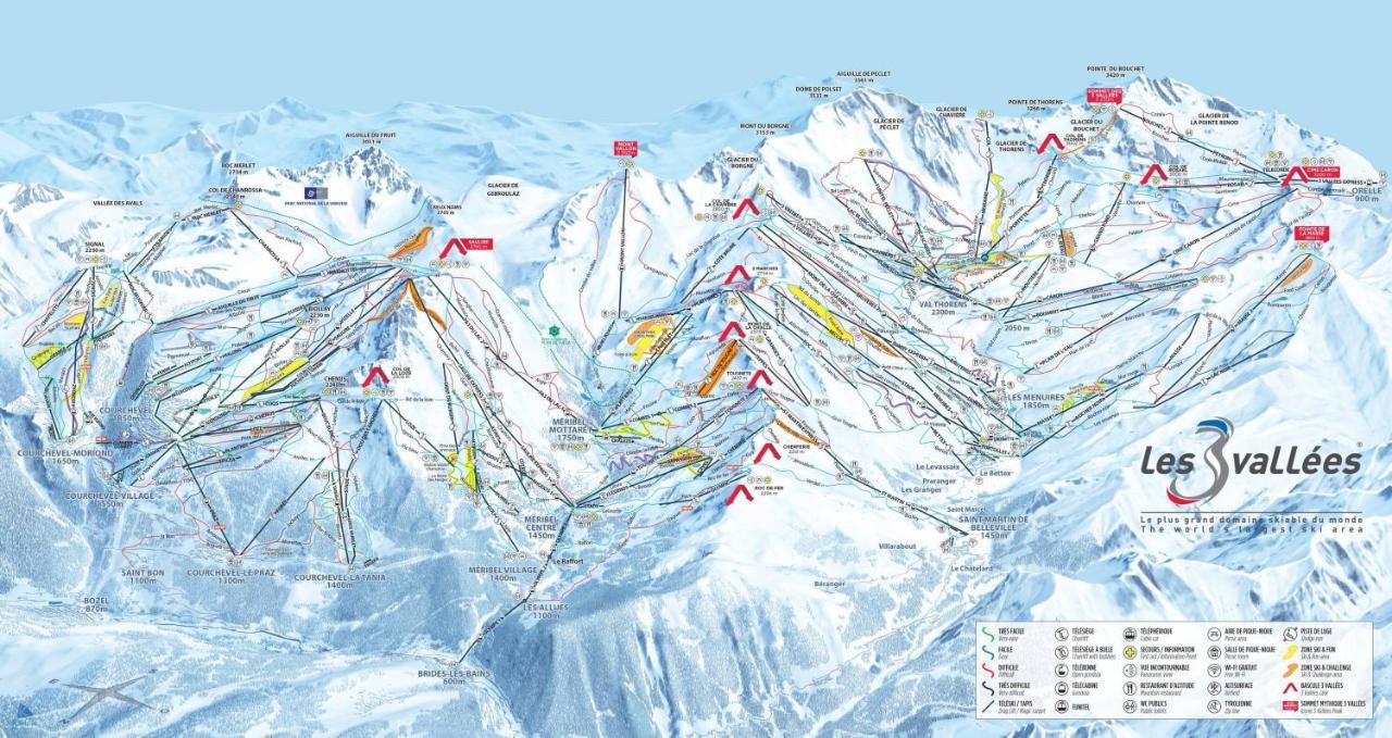 La Tania La Saboia Sleep 8 Private Sauna Lounge Dining 2 Bathrooms Kitchen 2 Balconies Ski In Out Eksteriør bilde